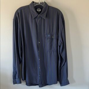Dockers Men's Blue Striped Shirt. Size Large. 100% cotton.